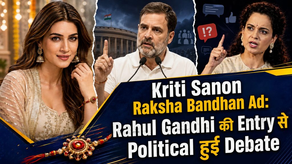 Kriti Sanon Raksha Bandhan Ad: Rahul Gandhi की Entry से Political हुई Debate