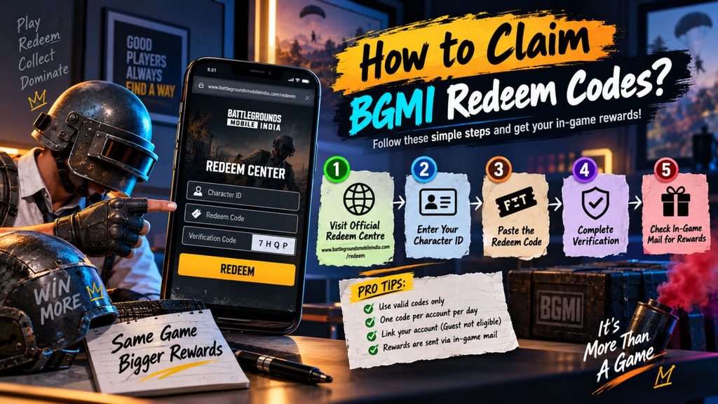 How to Claim BGMI Redeem Codes?