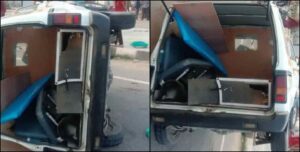 उत्तराखंड में बीच सड़क पर एंबुलेस से टकराई तेज रफ्तार कार