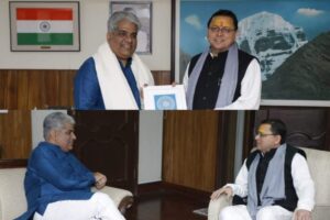 इस केंद्रीय मंत्री से हुई मुख्यमंत्री पुष्कर सिंह धामी की भेंट, की यह मांग