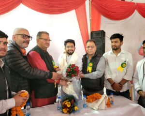 मंत्री गणेश जोशी ने मसूरी में एमपीजी कॉलेज के छात्र संघ सम्मान समारोह में छात्र छात्राओं को किया संबोधित