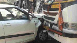 देहरादून – मसूरी मार्ग पर बस कार से टकराई..