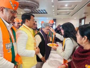 भाजपा ने पांचों लोकसभा सीटों में 75 फीसदी मतों के साथ हैट्रिक लगाने का लक्ष्य तय किया