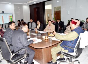 समीक्षा बैठक में 15वें वित्त आयोग के अन्तर्गत आवंटित धनराशि के व्यय पर जोर