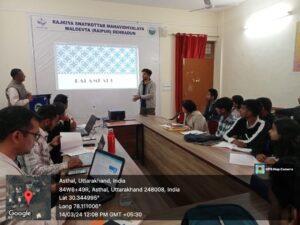 राजकीय स्नातकोत्तर महाविद्यालय मालदेवता (रायपुर) देहरादून में 12 दिवसीय उद्यमिता विकास कार्यक्रम का छठा दिन