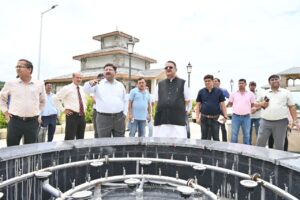 सैनिक कल्याण मंत्री गणेश जोशी ने किया सैन्यधाम निर्माण स्थल का निरीक्षण