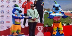 रोबोट लेकर पंहुचा विजेताओं के मेडल, नेशनल गेम्स में हर जगह हो रही  मौली रोबोट की चर्चा