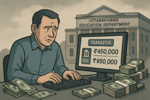 उत्तराखंड शिक्षा विभाग में बड़ा घोटाला, बैंकिंग पासवर्ड हासिल कर उड़ाये 3.18 करोड़ रुपये….कर्मचारी पर धनराशि गबन का आरोप
