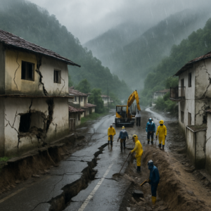उत्तराखंड में भूधंसाव से बढ़ा खतरा: गांवों में पड़ी दरारें, हाईवे भी टूटा, लोग घर छोड़ने को हुए मजबूर