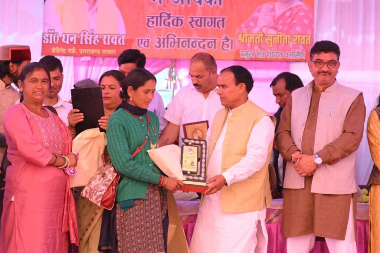 कैबिनेट मंत्री डॉ. धन सिंह रावत का थलीसैंण दौरा: विकास कार्यों का निरीक्षण, वन्यजीव सुरक्षा पर गंभीर मंथन