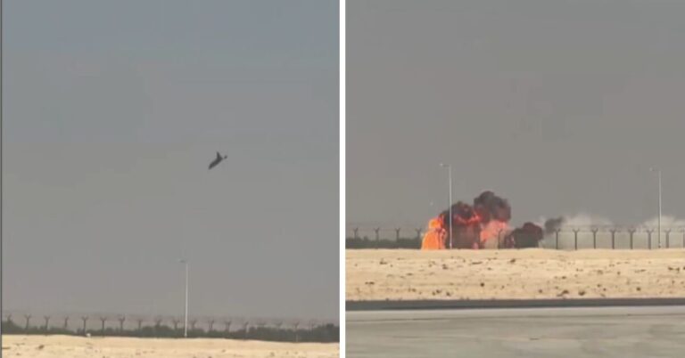 Indian Tejas fighter jet crashed