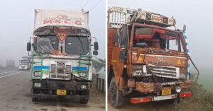 Agra Lucknow Expressway में छाया घना कोहरा, जीरो विजिबिलिटी से कई सड़क हादसे