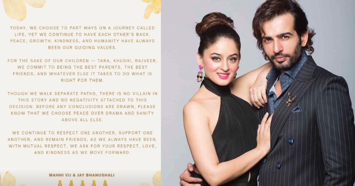 Mahhi Vij and Jay Bhanushali announce separation