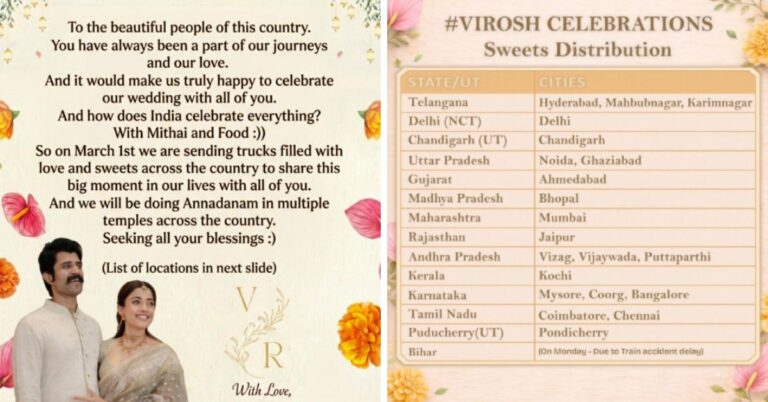 Rashmika Mandanna-Vijay Deverakonda शादी की खुशी में फैंस को बांटेंगे मिठाई!