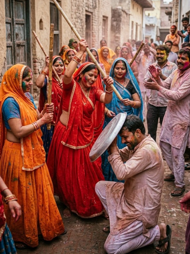 इस गांव में देवर-भाभी खेलते है युद्ध जैसी होली