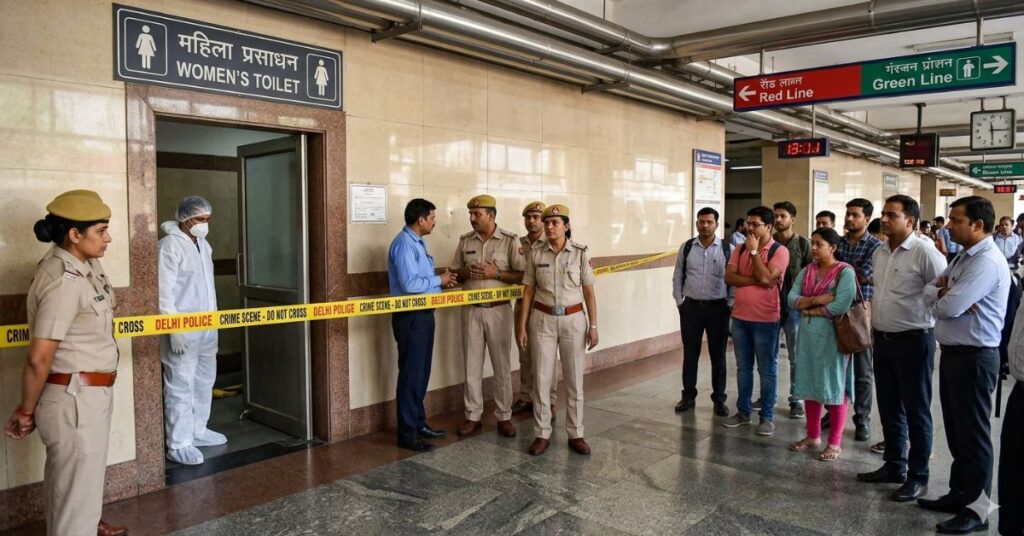 Inderlok Metro station के महिला टॉयलेट में मिला पुरुष का शव, इलाके में सनसनी