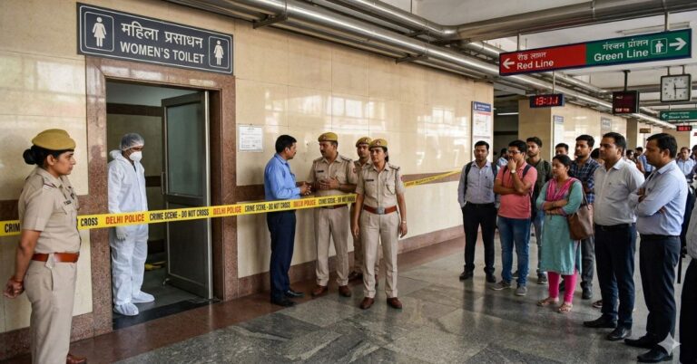 Inderlok Metro station के महिला टॉयलेट में मिला पुरुष का शव, इलाके में सनसनी