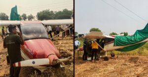 Baramati Plane Crash: इंजन फेल होने के बाद खेत में गिरी फ्लाइट, बिजली के खंभे से टकराकर बाल-बाल बचा पायलट