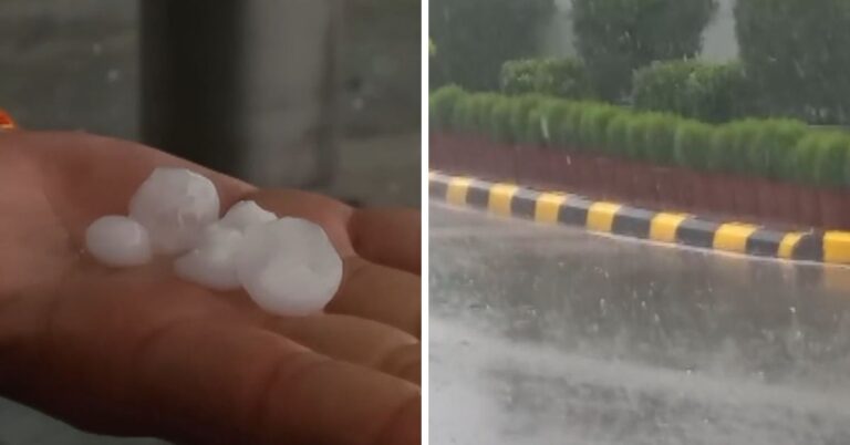 Delhi Weather: दिल्ली-एनसीआर में मौसम का यू-टर्न, झमाझम बारिश और ओलावृष्टि से मिली राहत