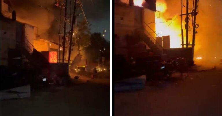 Ghaziabad Fire: एसी सर्विस सेंटर में भीषण आग, सिलेंडर ब्लास्ट में बुजुर्ग की मौत