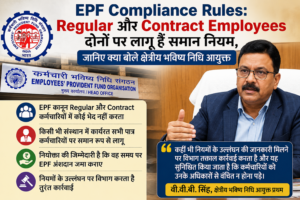 EPF Compliance Rules: Regular और Contract Employees दोनों पर लागू हैं समान नियम, जानिए क्या बोले क्षेत्रीय भविष्य निधि आयुक्त
