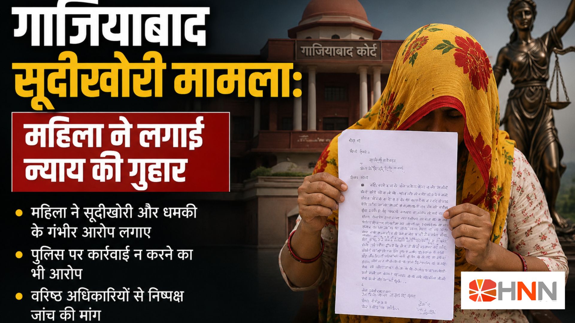 Ghaziabad Usury Case: महिला ने लगाई न्याय की गुहार