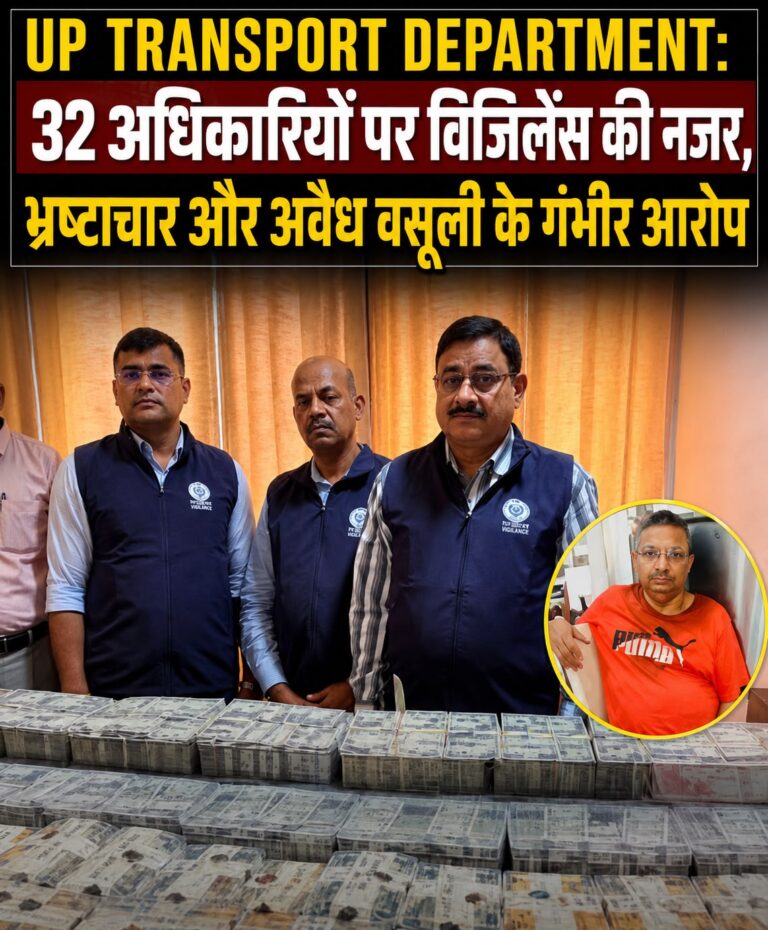 UP Transport Department में भ्रष्टाचार के आरोप, 32 अधिकारियों पर विजिलेंस की नजर