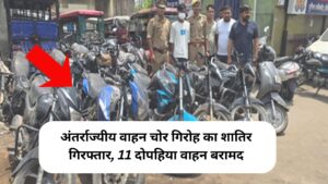 Noida News: अंतर्राज्यीय वाहन चोर गिरोह का शातिर गिरफ्तार, 11 दोपहिया वाहन बरामद