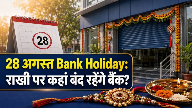 Bank Holiday 28 August 2026: राखी पर कहां बंद और कहां खुले रहेंगे बैंक?