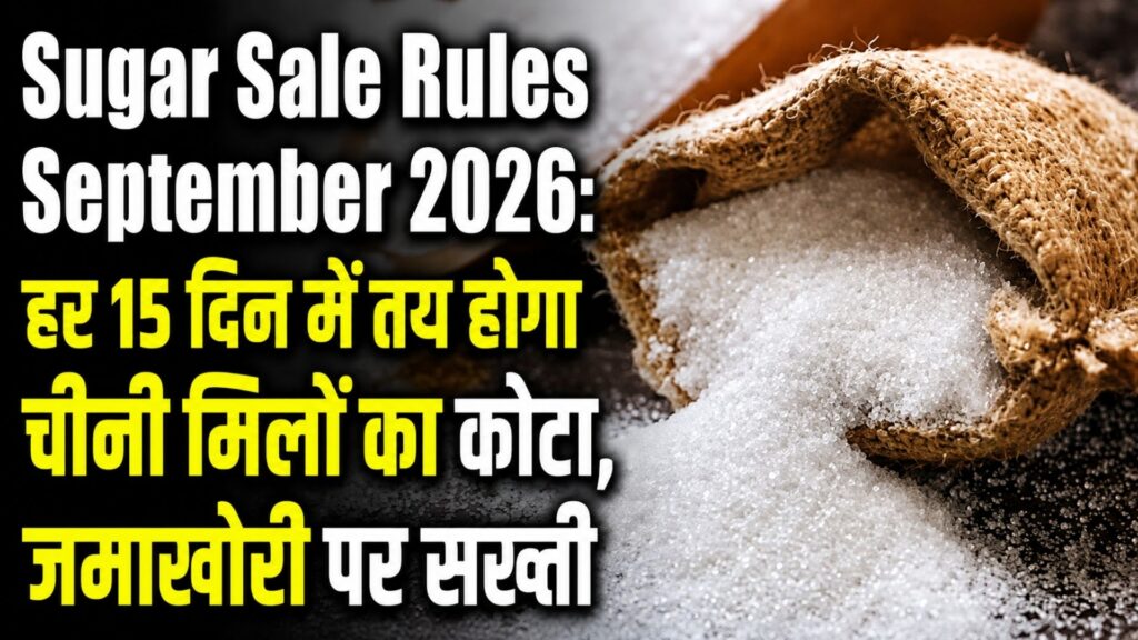 Sugar Sale Rules September 2026: हर 15 दिन में तय होगा चीनी मिलों का कोटा, जमाखोरी पर सख्ती