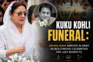 Kuku Kohli Funeral: Aruna Irani Arrives in Grief as Bollywood Celebrities Pay Last Respects