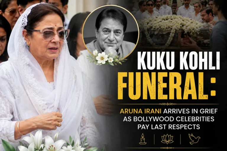 Kuku Kohli Funeral: Aruna Irani Arrives in Grief as Bollywood Celebrities Pay Last Respects