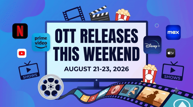 OTT Releases This Weekend: New Movies & Shows to Watch From August 21–23, 2026
