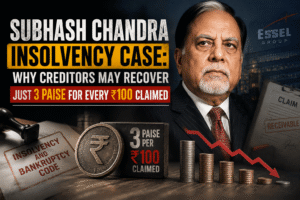 Subhash Chandra Insolvency Case: Why Creditors May Recover Just 3 Paise for Every ₹100 Claimed