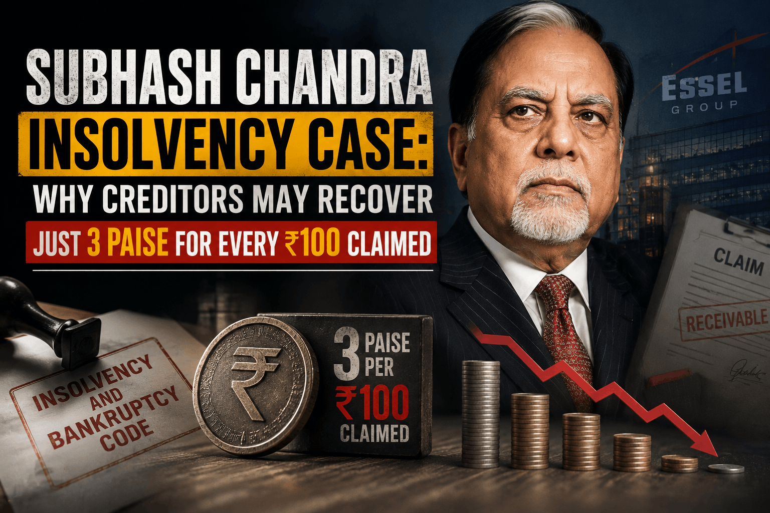 Subhash Chandra Insolvency Case