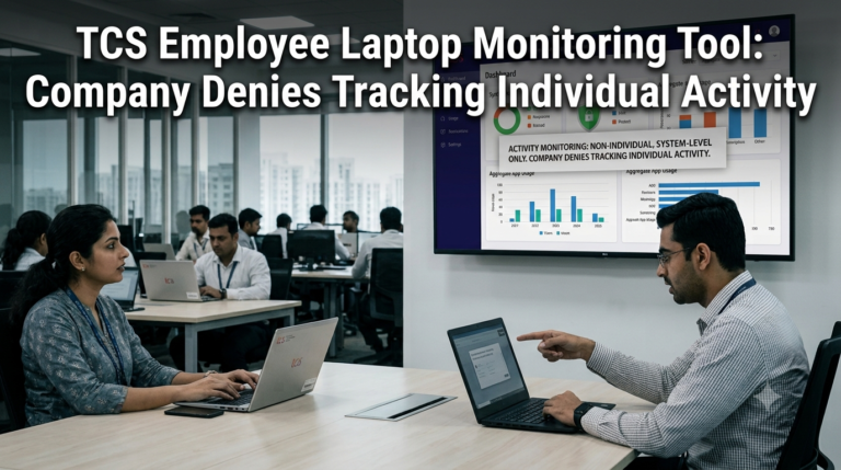 TCS Employee Laptop Monitoring Tool: Company Denies Tracking Individual Activity