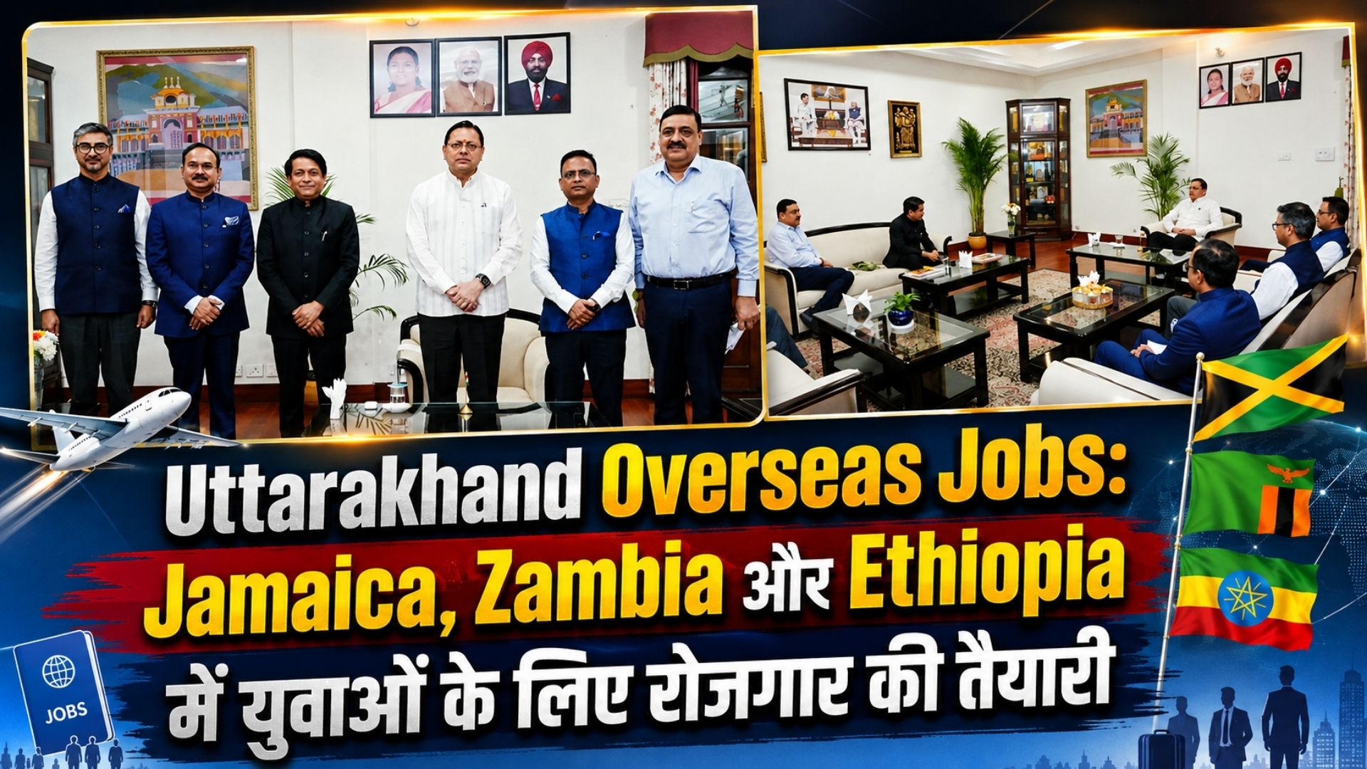 Uttarakhand Overseas Jobs: Jamaica, Zambia और Ethiopia में युवाओं के लिए रोजगार की तैयारी