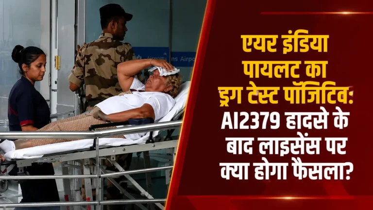 एयर इंडिया पायलट का ड्रग टेस्ट पॉजिटिव: AI2379 हादसे के बाद लाइसेंस पर क्या होगा फैसला?