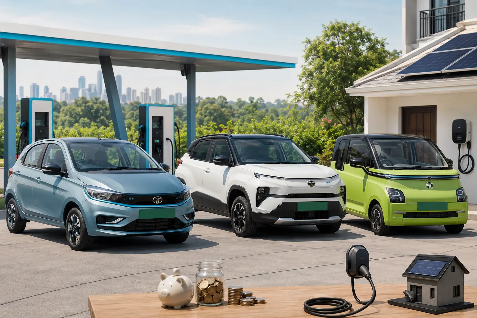 Best EV cars in India under ₹10 lakh in India in 2026 including Tata Tiago EV, Tata Punch EV and MG Comet EV