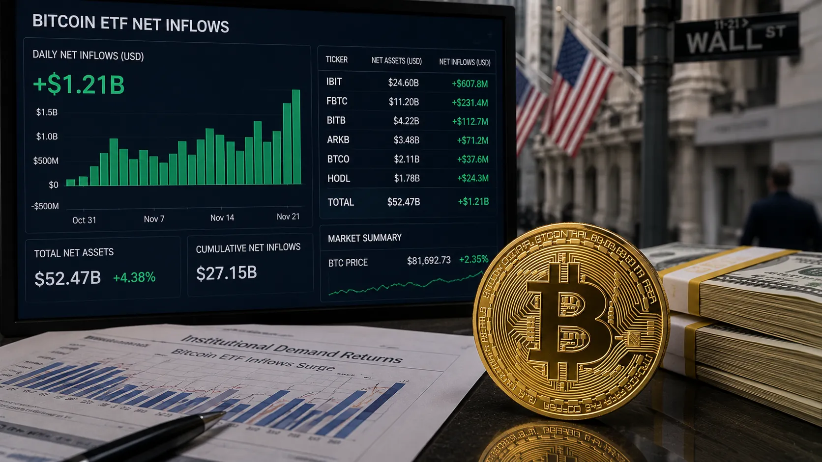 bitcoin ETF inflows today show renewed institutional buying in August 2026