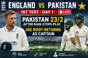 England vs Pakistan 1st Test Day 1 LIVE: Pakistan 23/2 After Rain Stops Play as Joe Root Returns as Captain