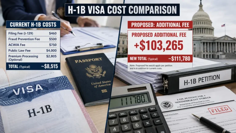 H-1B Visa Cost 2026 vs Proposed $103,265 Fee: How Much More Would Employers Pay?