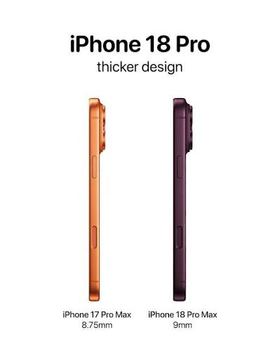 The iPhone 18 Pro Max Could Be Thicker and Heavier