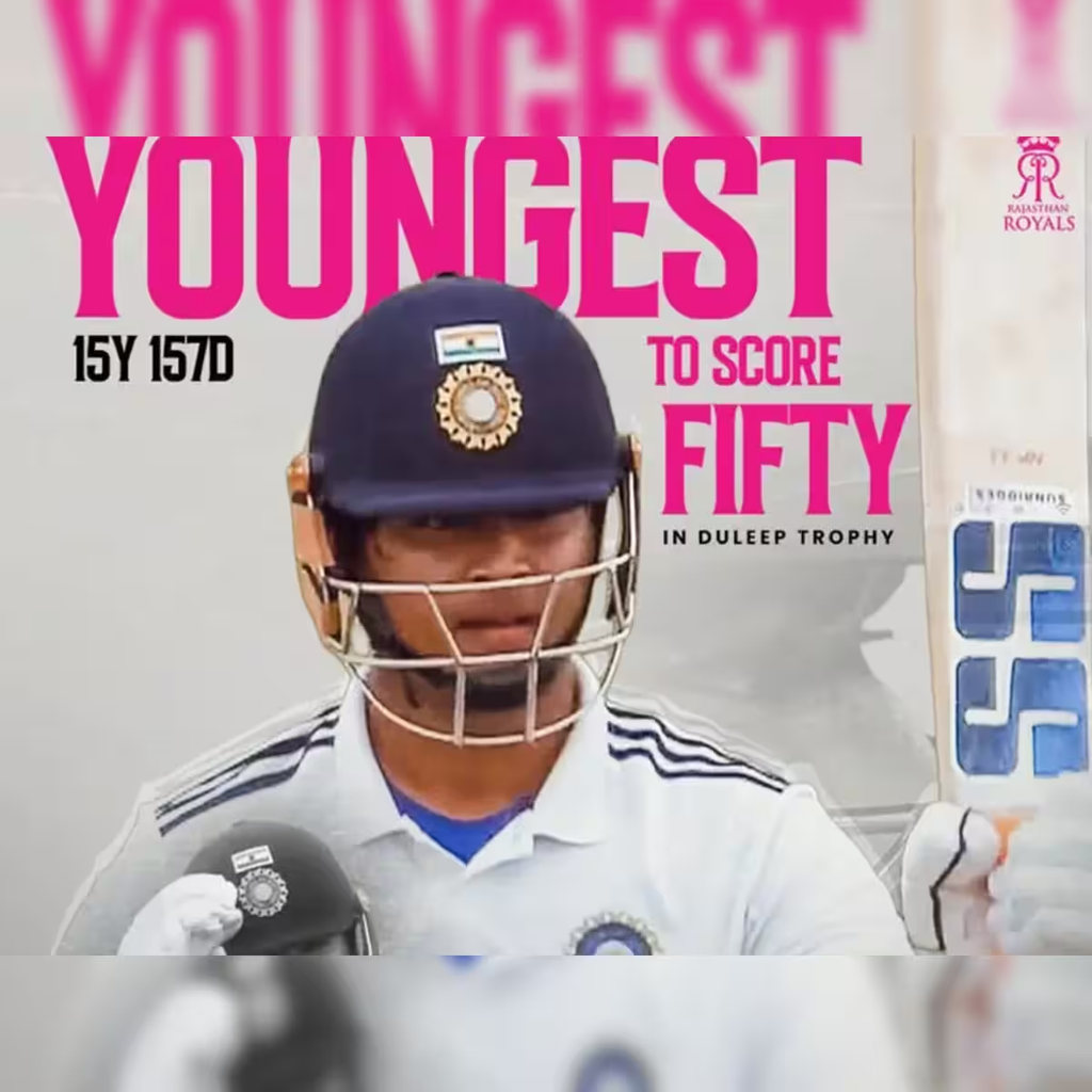 Vaibhav Sooryavanshi Duleep Trophy