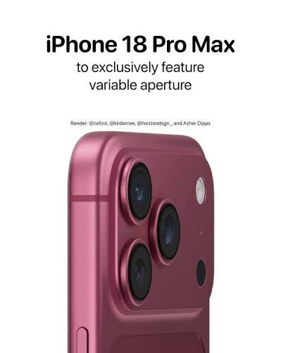iPhone 18 Pro Max May Get a Variable-Aperture Camera That the iPhone 18 Pro Won’t Have