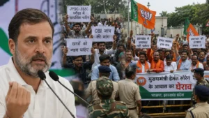 झारखंड छात्र आंदोलन पर सियासत तेज: BJP ने राहुल गांधी से हेमंत सोरेन सरकार से समर्थन वापस लेने को कहा