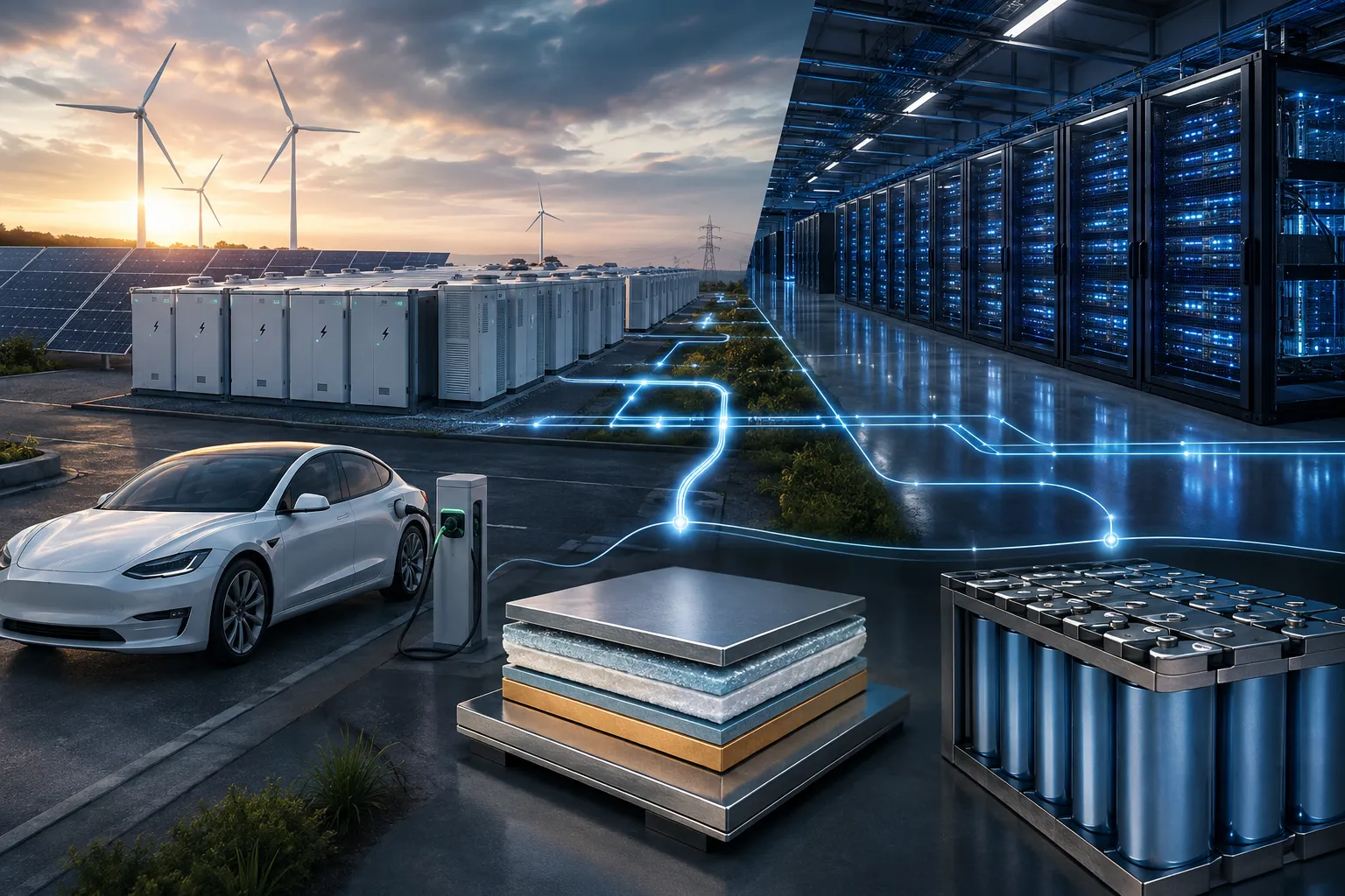 Next-generation batteries powering electric vehicles, renewable energy storage and AI data centers