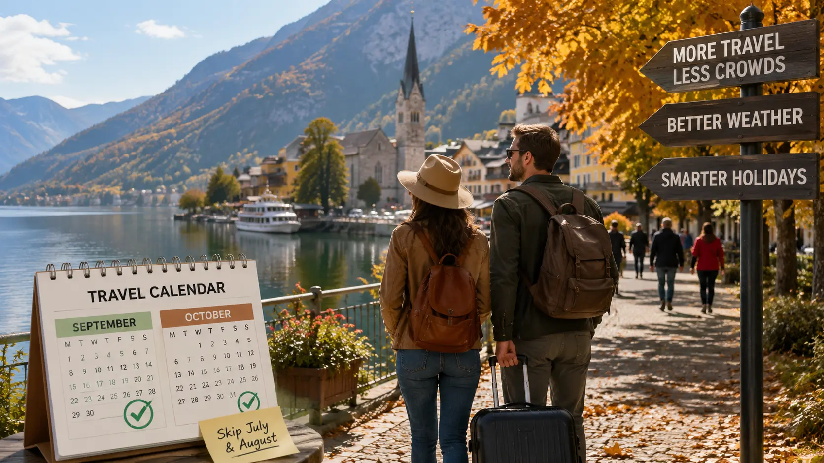 Peak creeping travel trend showing tourists choosing shoulder season holidays in 2026