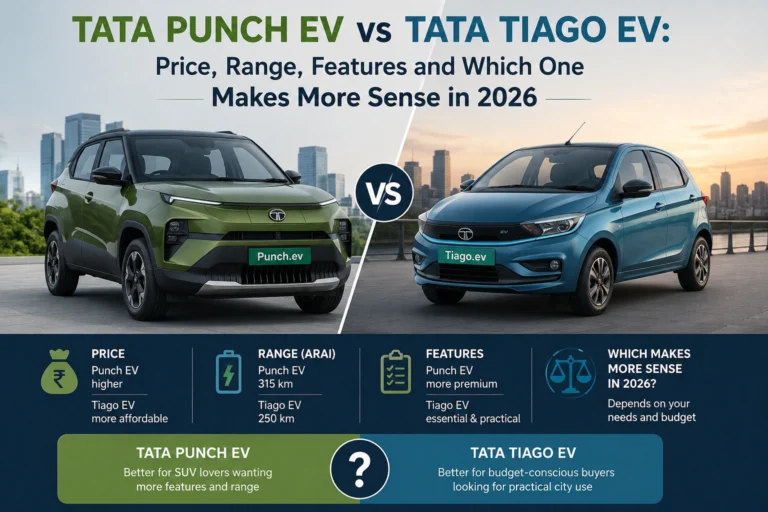Tata Punch EV vs Tata Tiago EV: Price, Range, Features and Which One Makes More Sense in 2026