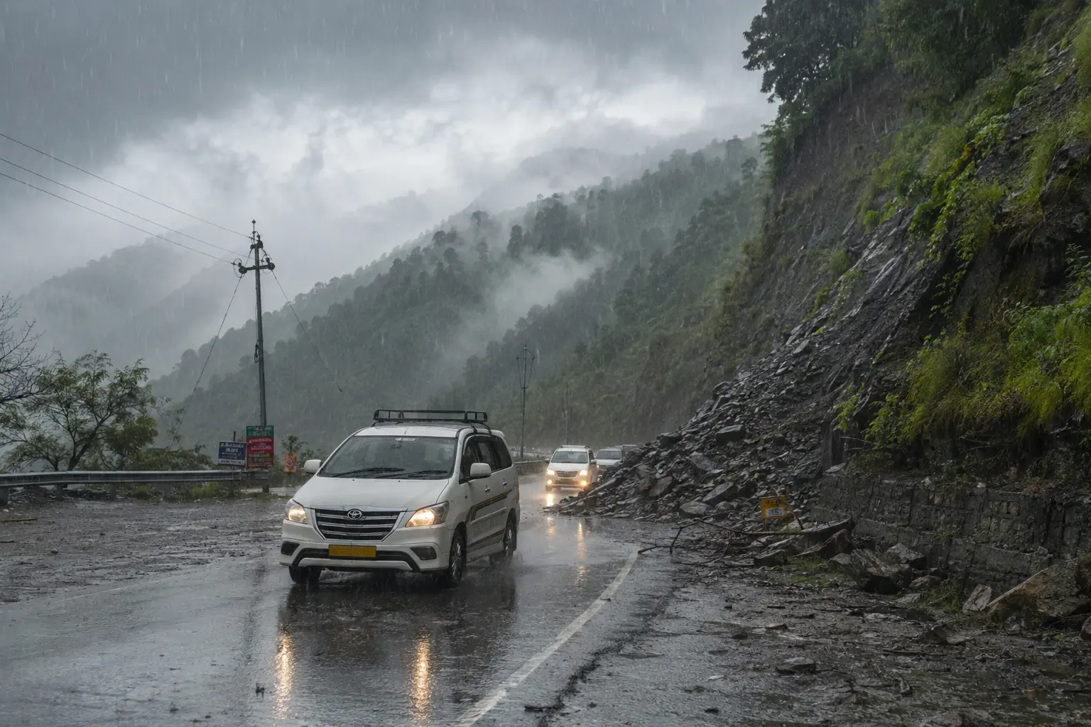 उत्तराखंड में 24 अगस्त 2026 को भारी बारिश और मौसम अलर्ट का दृश्य
